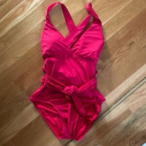Jantzen Wrap Tie One Piece Bathing Suit Size 10